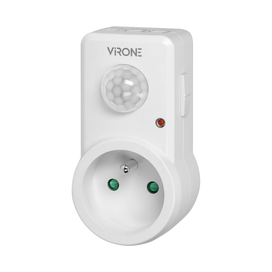 Plug-in motion detector, 120°  IP20, 280W