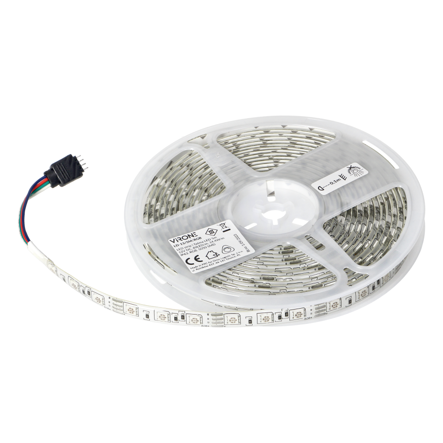 LED strip 12V, 5050, 60L/m, 14.4W/m, IP63, RGB, 5m