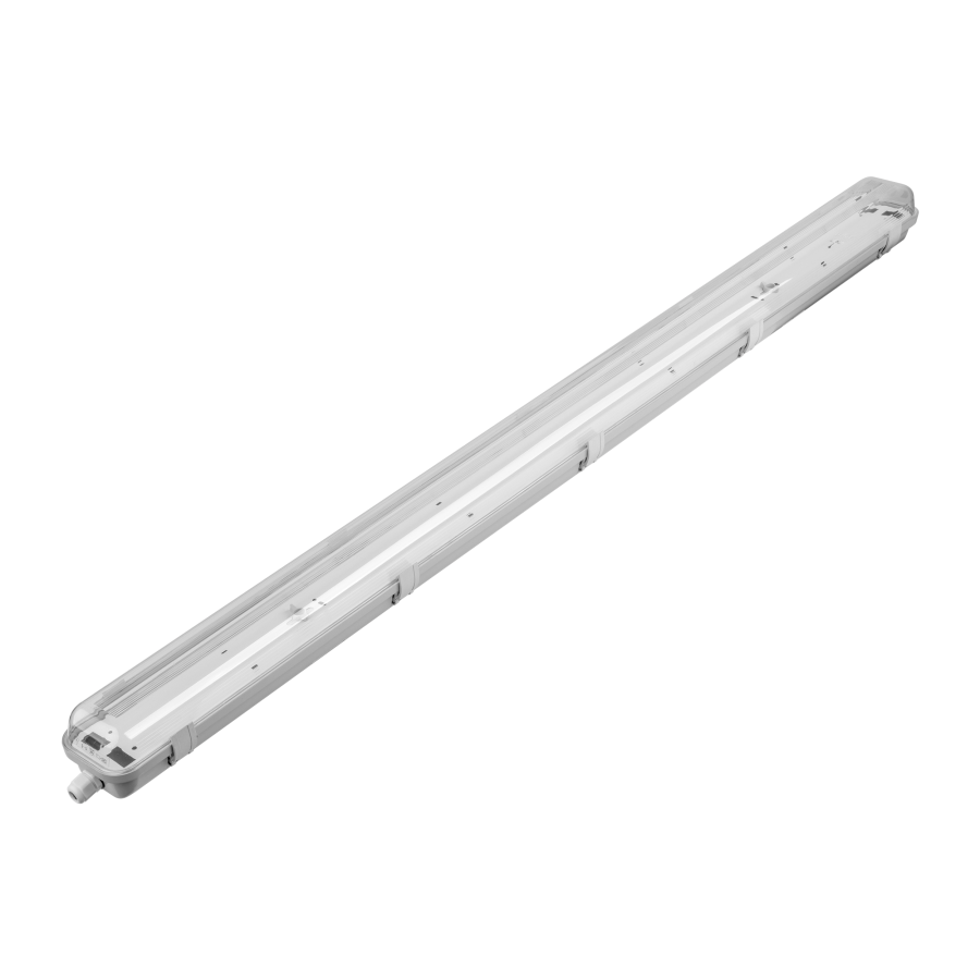 VUMBI III, hermetic luminaire for T8 LED, IP54, 120cm