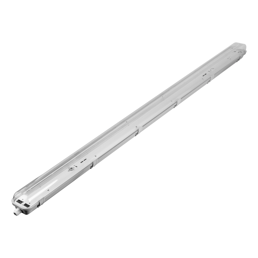 VUMBI III, hermetic luminaire for T8 LED, IP54, 150cm