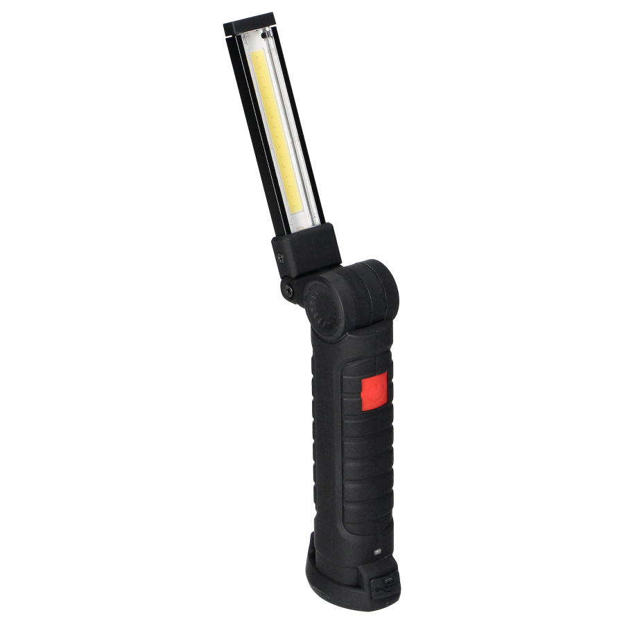 Latarka warsztatowa LED COB 2W, 200lm, 1200mAh, składana