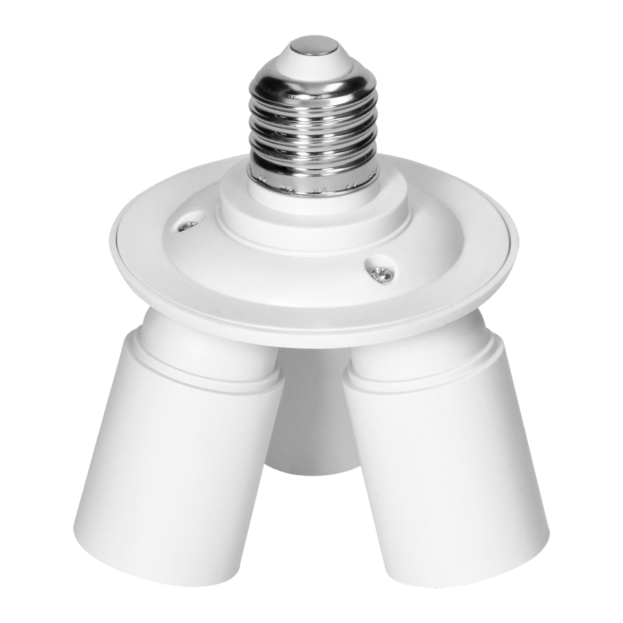 Przejściówka do źródła światła E27/3xE27, wąska